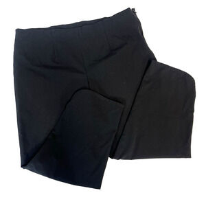 Ming Wang Trouser Pants size Large Black Stretch Casual Career Capri